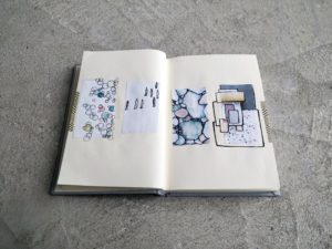 Skizzenbuch / Moodboard – Die Mini-Kollektion nimmt Kontur an