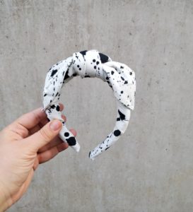 Retro Haarreif für Mädchen aus Stoffresten