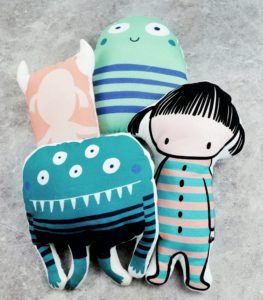 Lustige Monster Kissen