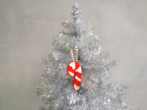 Weihnachtliche Zuckerstange kuschelig weich