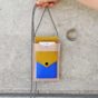 Handy Tasche in Blockfarben aus Fimo Leder Effekt