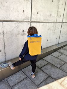 Softshell Kinder Rucksack  mit Hingucker Logo