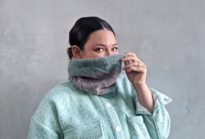 Strickanleitung Loop mit Spiralmuster