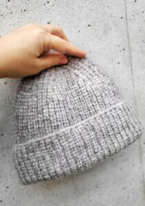 Strickanleitung Mütze im Halbpaten