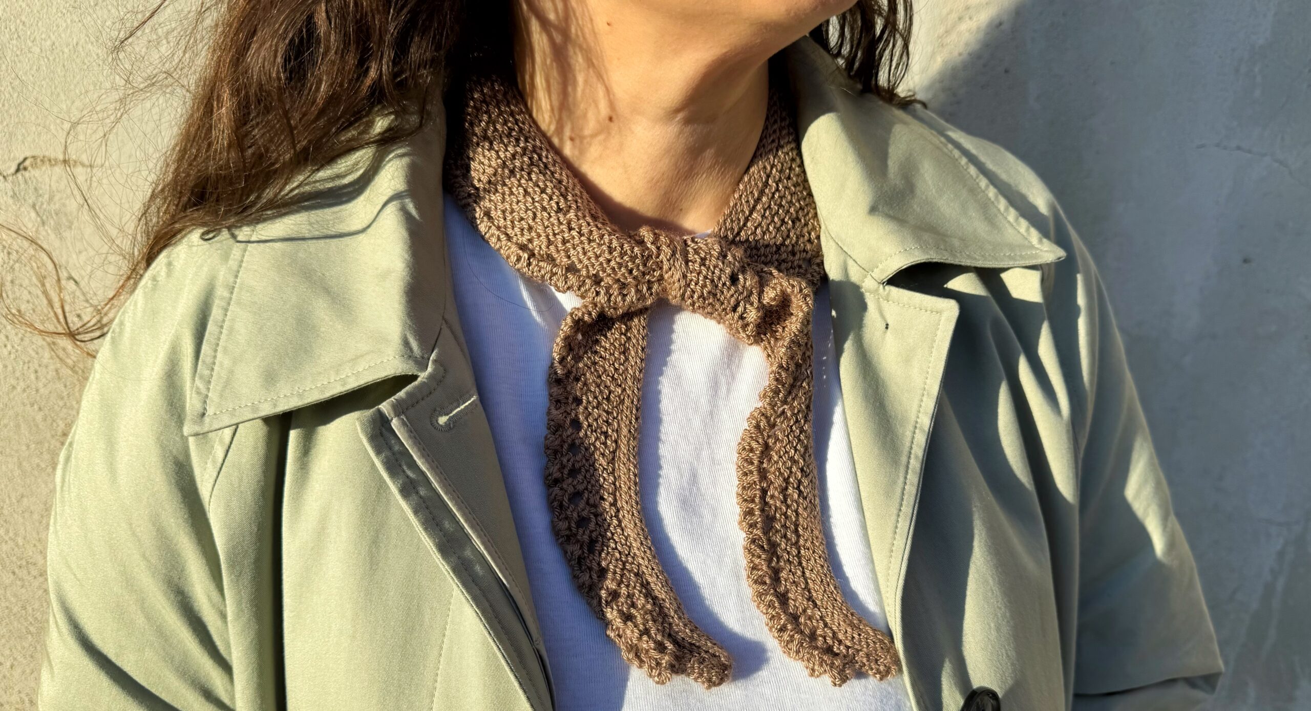 Minituch mit Ajourkante