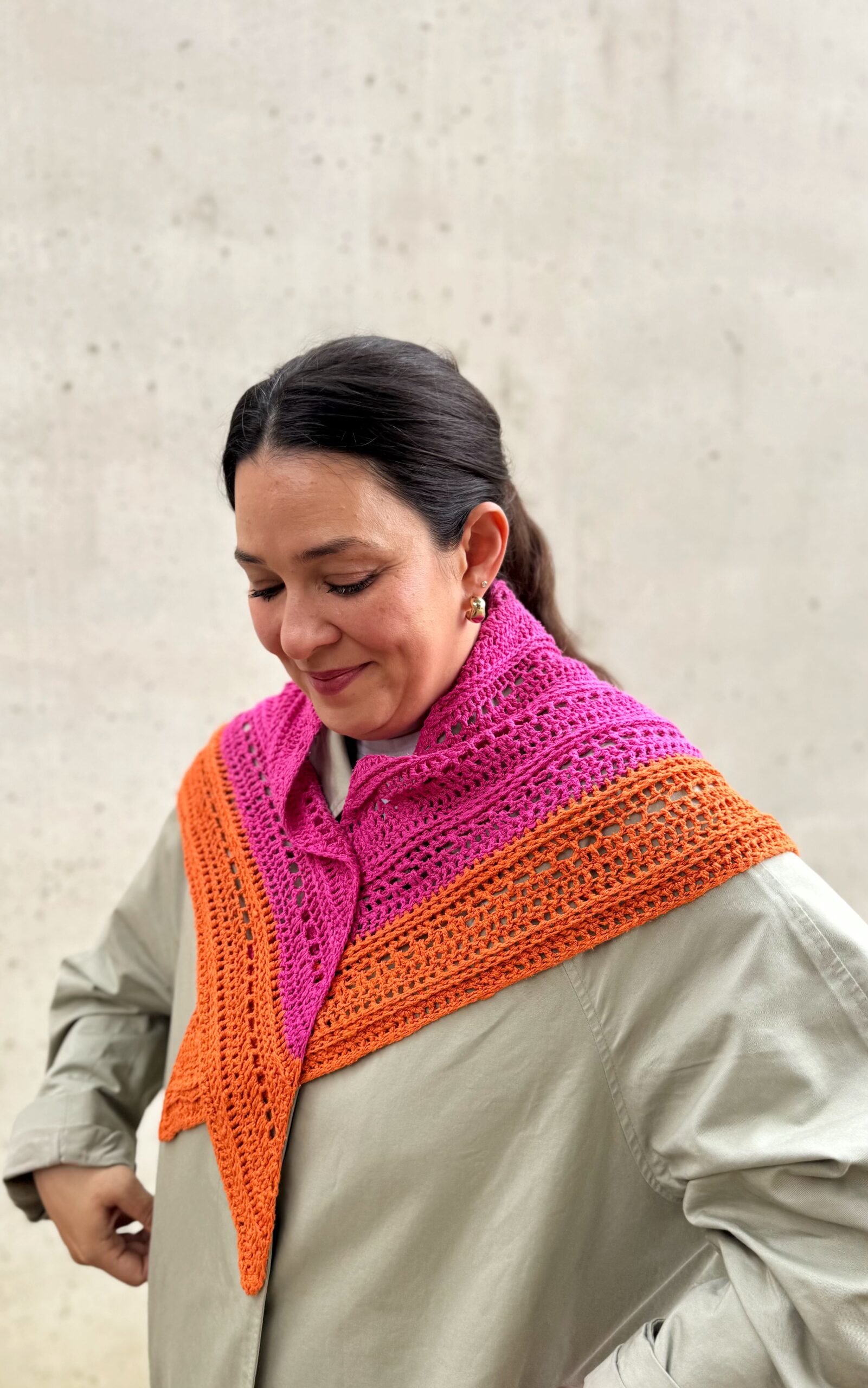 Häkeltuch aus Soft Silk – Sommertuch aus 100% Seide